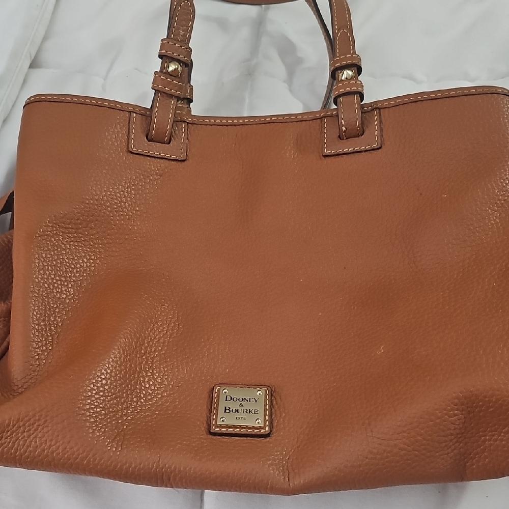 Dooney & Bourke Tan Pebbled Leather Tote